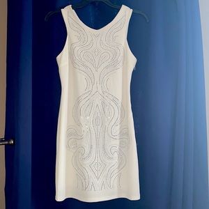 Crème Dress with rhinestones (Audrey Ann)